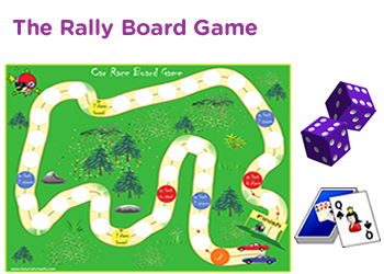 Road Rally Multi-Player Addition - Free Online Math Game