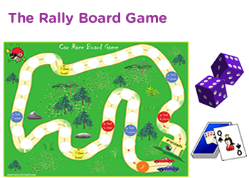 Road Rally Multi-Player Addition - Free Online Math Game 