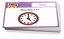1st grade time facts card games for children in grade 1. PDF printable