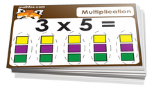 2nd grade multiplication and division card game - Math card game in PDF printable format