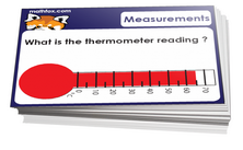 3rd grade cards on measurements and metric systems - For math card games and math board games on third grade math