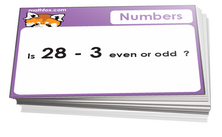 3rd grade cards on numbers - For math card games and math board games on third grade math