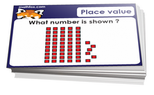 3rd grade place value cards - For math card games and math board games on third grade math