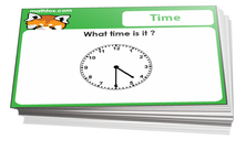 3rd grade cards on time - For math card games and math board games on third grade math