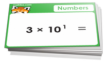 6th grade math numbers cards - For math cards games and board games