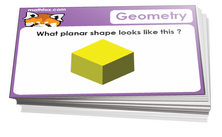 Kindergarten shapes and geometry cards for math card games and math board games - PDF