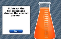 Subtraction Quick Facks Test Game