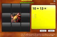 Addition of Tens Hidden Pictures Game