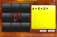 Addition of Three Digits Hidden Pictures Game