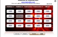 Addition Subtraction Betting Quiz Game