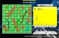 Subtraction Snakes and Ladders Game