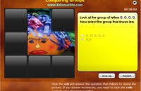Comparing Groups of Letters Game