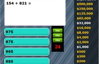 Addition Horizontally Arranged Numbers Game