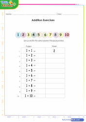 Free Grade 1 math worksheets pdf downloads
