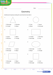 Shapes Circle Elypse Square Rhombus