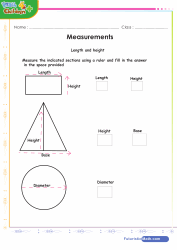 Measurements of Squares Triangles