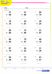 Addition of 2-2 Digit Numbers