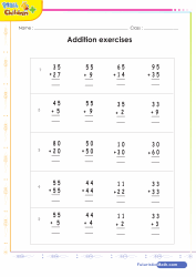 Addition of 2 and 1 Digit Numbers