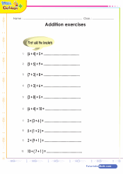 Addition with Brackets