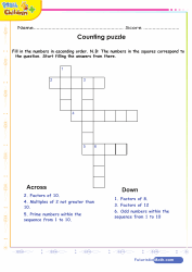 Counting Puzzle Find Factors of Numbers