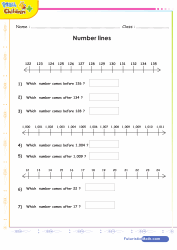 Number Lines Up to 1000