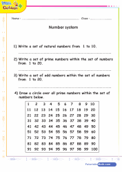 Number System Prime Even Odd