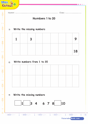 Numbers Fill Missing Number