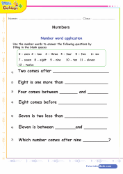 Numbers Positions