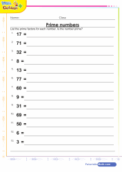 Prime Numbers Between 1 to 100