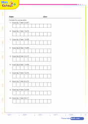 Skip Counting Gap Fills