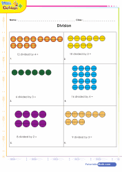 Division Illustrated with Dots