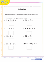 Addition and Estimation