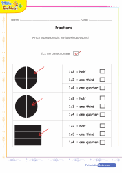 Fractions Half Quater Third