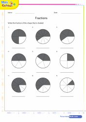 Fractions Shown with Circles 1