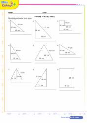 Mix Shapes Perimeter and Area