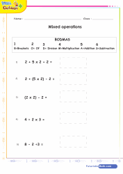 Addition Brackets Multiplcation