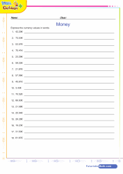 Money Euro Word Problems