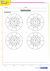 Subtraction Circle Drill