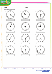 Telling Time On Clocks