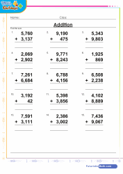 Third Grade Mathematics Chart