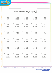 Addition of 2-3 Digit Numbers