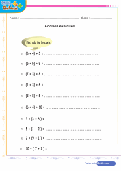 Addition with Brackets