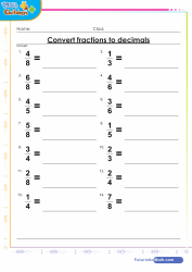 Fractions Converted to Decimals