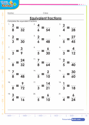 Equivalent Fractions