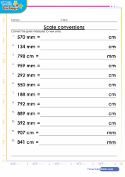 Converting mm to cm