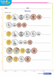 Money Pounds British Addition of Coins