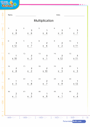 Multiplication Sheet 1