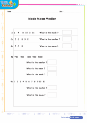 Mode Median Mean