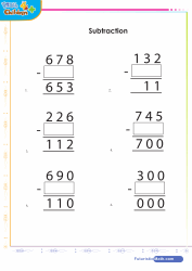 Subtraction Find Missing Number