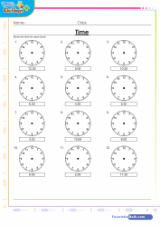 Time Digital to Analogue Clocks 30 Minutes